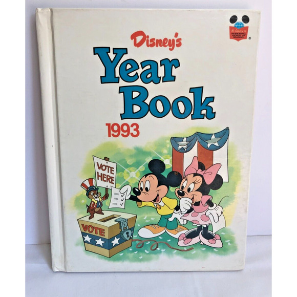 Vintage Disney's Year Book Lot 1992 93 95 96 Wonderful World of Reading Grolier - Picture 2 of 10